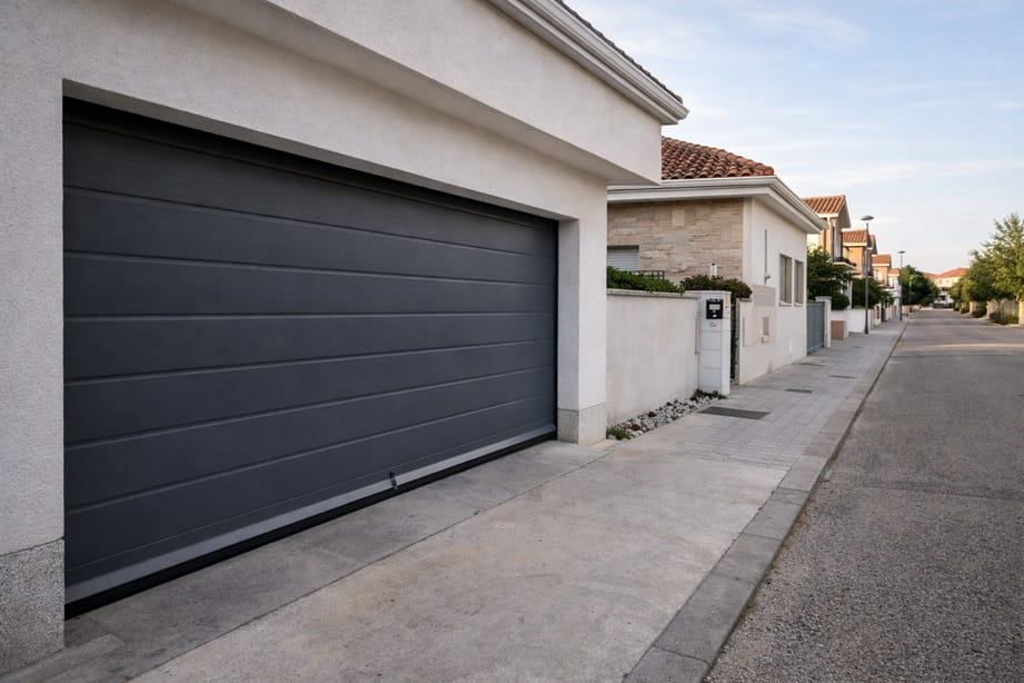 Puerta automatica instalada en chalet de Arroyo de la Encomienda