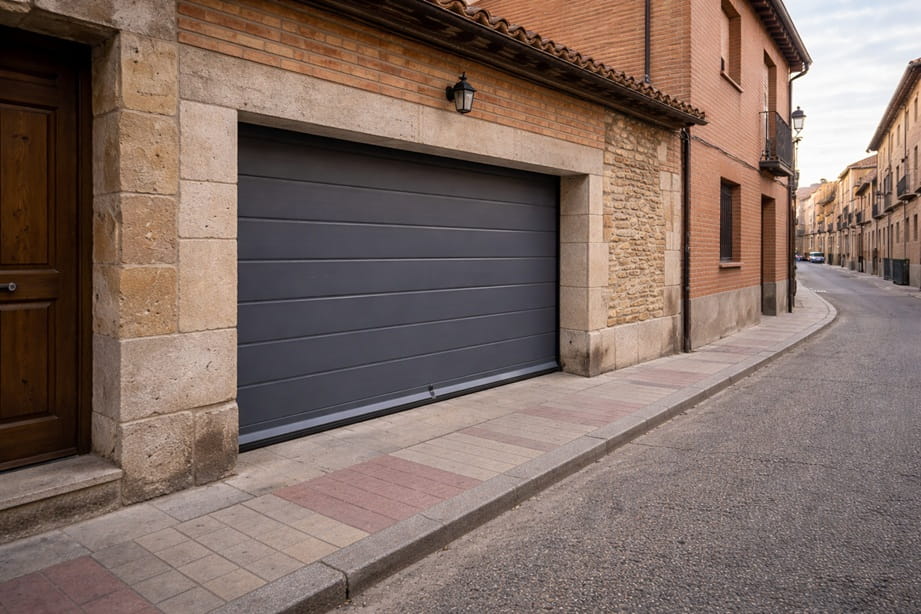 Puerta automatica de garaje en vivienda de Medina del Campo