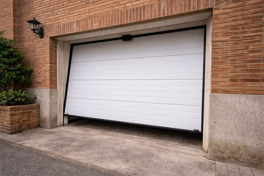 Puerta basculante automatica en garaje particular de Valladolid