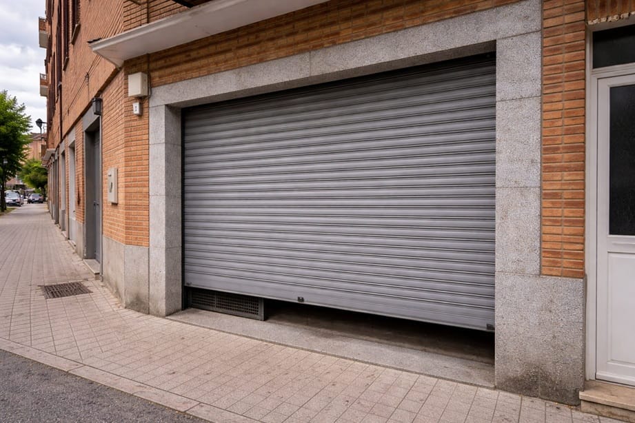 Puerta enrollable automatica en local comercial de Valladolid